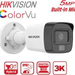 HIKVISION 5MP Outdoor Dual Light + Audio MIC + Motion Alert Wired CCTV Camera