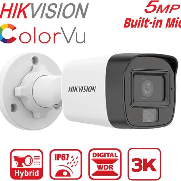 HIKVISION 5MP Outdoor Dual Light + Audio MIC + Motion Alert Wired CCTV Camera